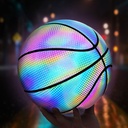 Factory three-ring reflective basketball No.7 trembles Net red with luminous luminous fluorescent blue ball lanqiu