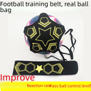 Factory spot football training equipment ball bounce football training with auxiliary kick training bag