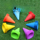 Factory spot 18cm thick football training cone obstacle logo bucket football trainer sporting goods