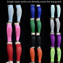 Professional Football Leg Guard Socks No Foot Breathable Board Socks Socks Soccer Sports Wrap Leg Guard Leg Cover