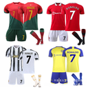 Ronaldo Jersey No.7 Football Uniform 22 World Cup Portugal National Team Training Uniform Children's Sportswear Exclusive