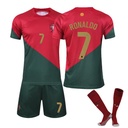 22-23 World Cup Portugal Home Away National Team Football Uniform No.7 Ronaldo Messi Children Adult Suit