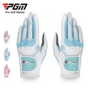 PGM Golf Gloves Ladies ultra-fiber Lycra material with non-slip particles ladies gloves manufacturers spot