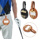 Golf nail pocket outdoor waist hanging leather golf nail storage bag factory