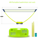 4M Portable badminton net rack set storage type 3M household simple outdoor badminton net bracket