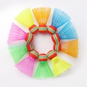 Factory EVA Rainbow Ball plastic badminton children color elastic lightweight badminton