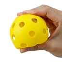 超软26孔72mm匹克球黄色Pickleball有孔塑料练习球EVA注塑威浮球