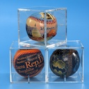 Baseball acrylic box acrylic transparent baseball box 80*80*80 transparent baseball gift display advertising box