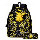 现货pokemon宠物精灵pikachu皮卡丘卡通动漫中小学生书包儿童背包