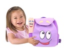 Taobao Hot Map Pencil Case Dora Bag Purple Cartoon Bag Travel Bag Embroidered Backpack Children's Schoolbag