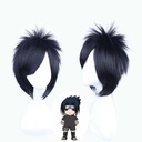 Anime cos Wig Naruto Uchiha Sasuke Wig Shipment High Temperature Silk Black Kill Matt Wig