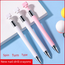 Source factory nail art point drill tool rotary point drill crayon sticky drill nail art point crayon sticker drill