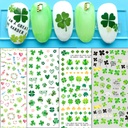 Four-leaf Grass Nail Art Stickers Nail Stickers Summer Leaves Ginkgo Leaf Tropical Plants Saint Parik Festival F652-661