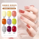 Nail nail polish gel ice through nude color Barbie glue phototherapy glue full set nail shop special cat eye Nail Polish glue