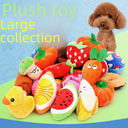 pet plush dog sound simulation cartoon animal bite resistant molars plush pet toys