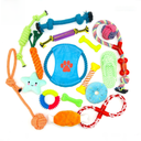 pet toy factory supply combination set cotton rope toy pet frisbee ball grinding teeth