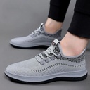 Spring Men's Fly-woven mesh breathable sports casual shoes not stuffy feet fashion fashion shoes Joker men's shoes