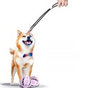 pet dog anti-wear and bite-resistant toy ball pig man sucker pull interactive dog toy leakage ball