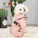 PSM pet dog dog clothing rainproof breathable reflective clothing dog four-legged raincoat cat dog supplies spot