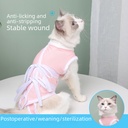 Cat Surgical Clothing Pet Sterilization Clothing Female Cat Weaning Anti-Licking Anti-Hair-Licking Postoperative Clothing Pet Postoperative Supplies