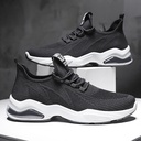 Sports shoes men's tide shoes a generation of soft bottom lace Korean running shoes fly woven air cushion men's shoes