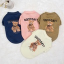 Autumn and winter two feet thin velvet warm cute bear sweater dog cat pet Teddy Korean clothes factory outlet