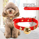 Pet Paw Print Bone Alloy Bell Collar Small Dog Collar Small Dog Teddy Cat Dog Supplies