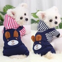 Pet Autumn and Winter Clothes Puppy Clothes Cat Teddy Bitter Bear Puppy Puppy Autumn Winter Four-legged Clothes