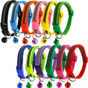 Pet cat collar reflective strip cat buckle separate dog with Bell cat collar manufacturers exclusive for selection