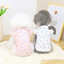 Product Puppy Clothing Lace Sleeve T-shirt Small and Medium Dog Teddy Pet Puppy Clothes Puppy Clothing for Spring and Summer