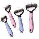 Pet comb recommend cat and dog open knot comb stainless steel knife pet open knot comb double blade cleaning hair