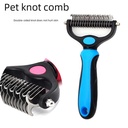 pet open knot comb dog open knot knife cat comb stainless steel comb to float hair cleaning pet supplies