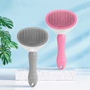 Pet special self-cleaning comb spot stainless steel needle soft handle wire brush cat floating hair cat Comb supplies