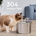 Cat water dispenser all stainless steel material circulating water automatic water dispenser dog drinking smart