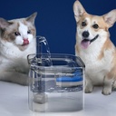 亚马逊新款猫咪饮水机智能宠物自动饮水器循环流动水透明猫狗喂水