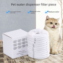 small flower round pet water dispenser filter element coconut shell activated carbon cat water dispenser filter