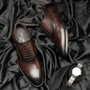 Men's Leather Shoes Men's Leather Business Dress British Style Brock High-end Handmade Casual Cowhide Men's Shoes