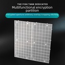 4.5mm encryption grid plate fish tank encryption bottom isolation plate isolation net detachable shear splicing mesh partition