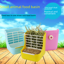 二合一草架 兔子食物盆草架 固定式亚马逊爆款龙猫豚鼠食盒用品