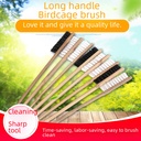 Pet supplies long handle bird cage brush Starling parrot all kinds of birds bird cleaning brush cleaning tools