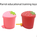 Parrot Toy Strawberry Trash Peony Wind Small Sun Parrot Bird Toy Supplies Skill Training Props