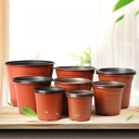 Two-color seedling flower pot soft plastic flower pot strawberry succulent cultivation pot landscape flower pot extra-large thickened disposable flower pot