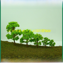 Sand table building model tree moss micro landscape background green fake tree micro landscape plastic Banyan Tree-111 color