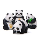 Cute 4 plastic cartoon large panda shape hand-made DIY landscape desktop doll micro landscape small ornaments