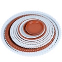 Round Plastic Holder Base Tray White Red Holder Full Specification Tray Solid Water Storage Tray Holder