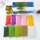 5g split diy sand table building model material micro landscape lawn skin color Moss terrain pastel tree powder