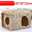 Spot small pet folding straw house rabbit Chinchilla hamster hedgehog guinea pig handmade straw straw house straw supplies
