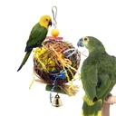 Parrot supplies bird toys rattan ball wire drawing grass raffia grass bite ball paper grass silk ball boredom relief toys