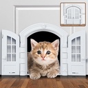 source of cat kennel cat door dog hole without flap door pet door French cat door