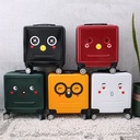Factory sticker expression 18 inch robot boarding box cute cartoon universal wheel children trolley case